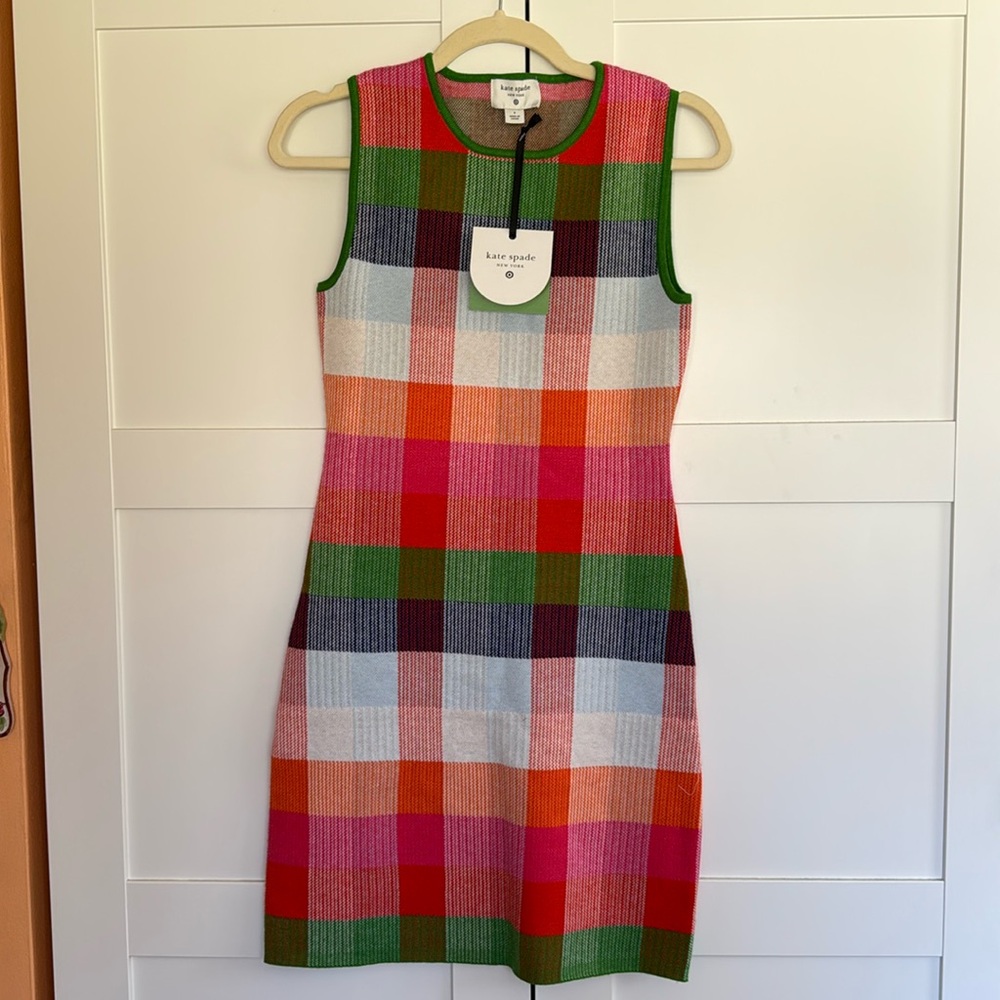 🎯 Kate Spade x Target plaid sweater mini dress